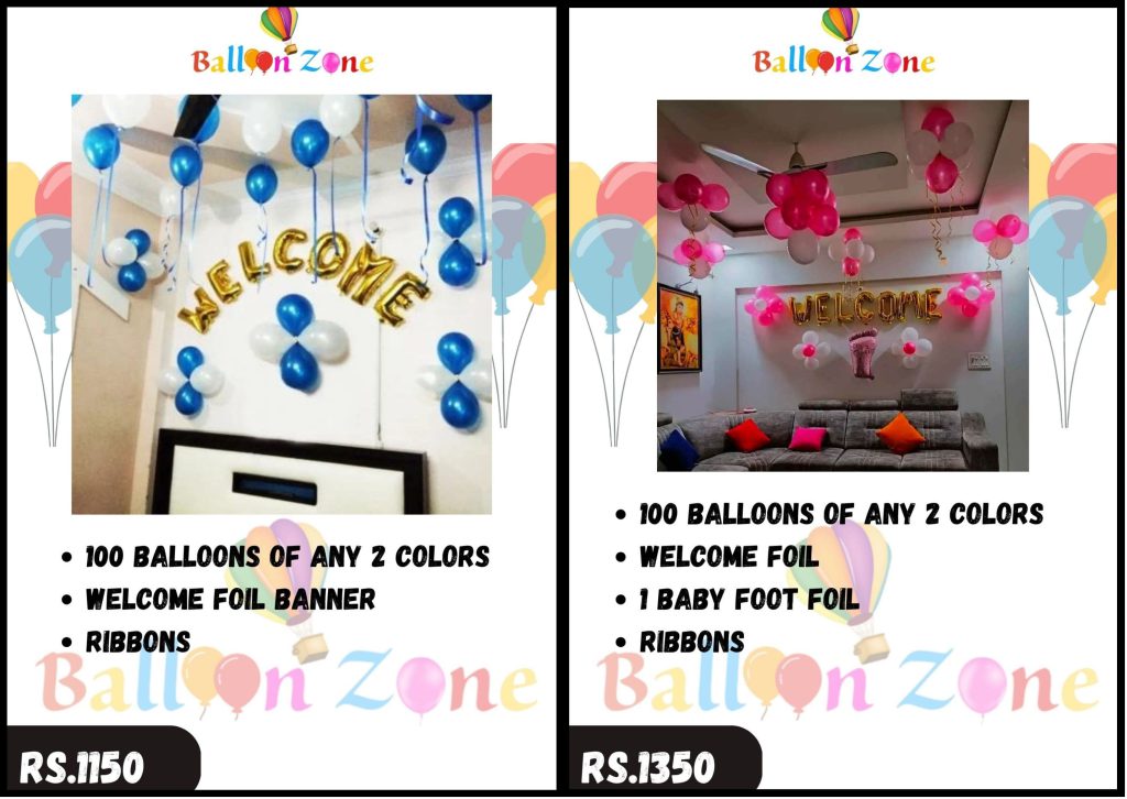 Welcome baby decoration in noida